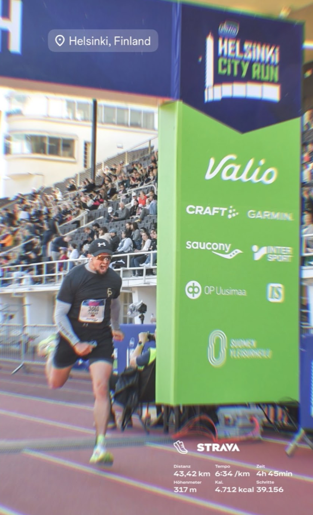 Fabian Prietz beim Helsinki City Run